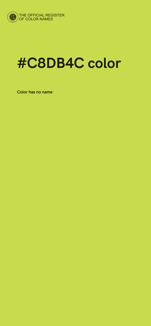 #C8DB4C color image
