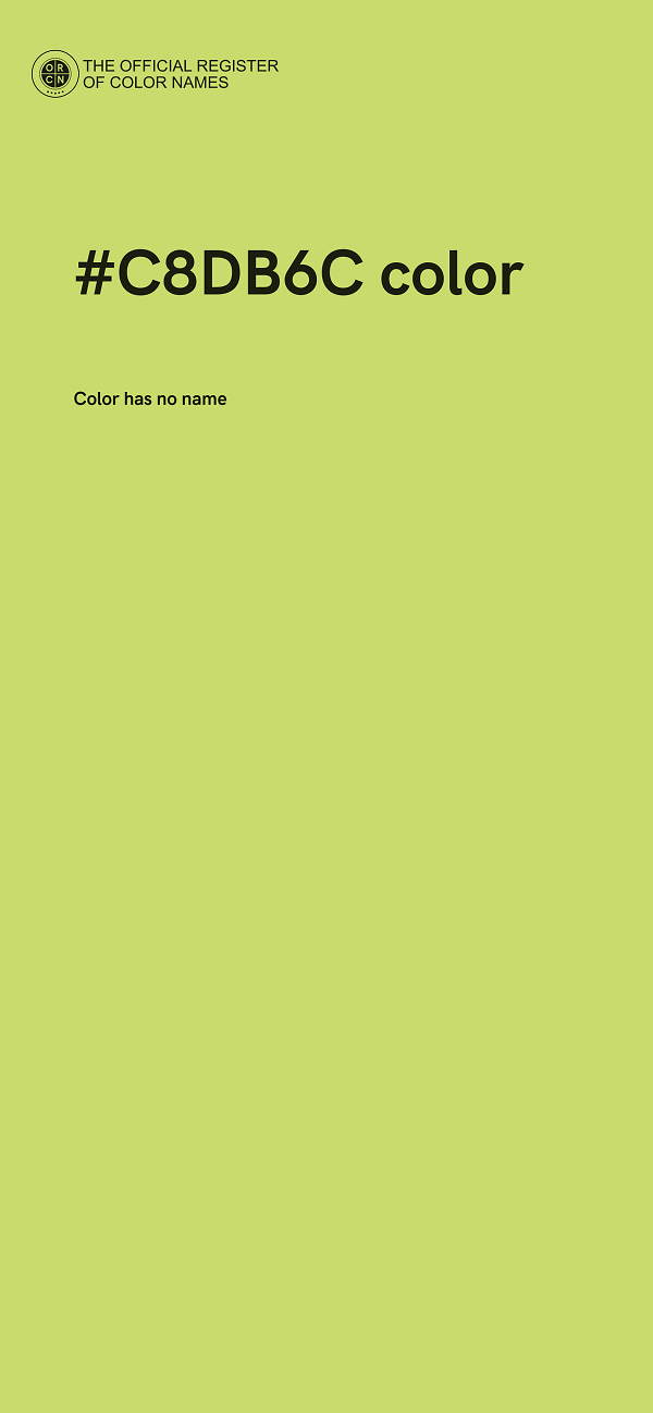 #C8DB6C color image
