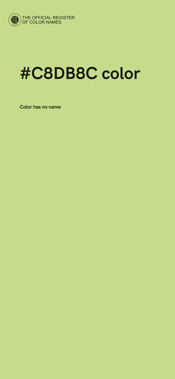#C8DB8C color image