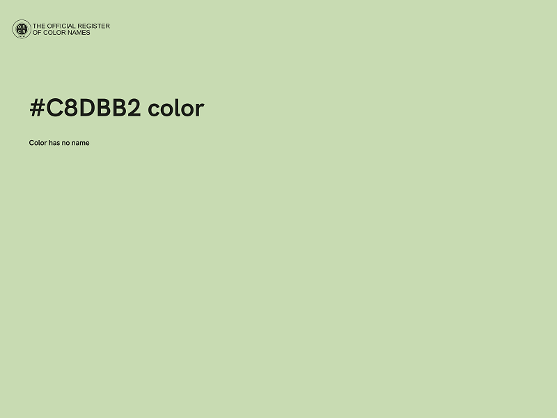 #C8DBB2 color image