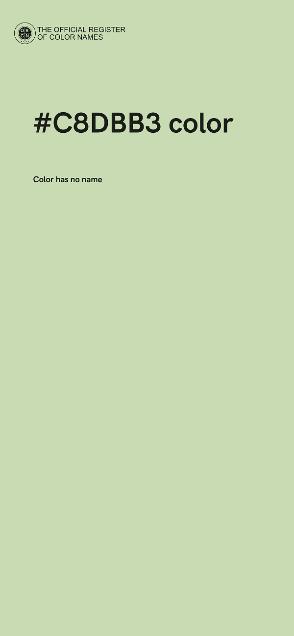 #C8DBB3 color image
