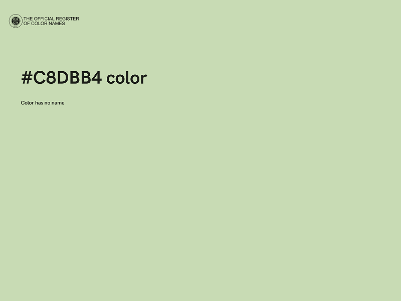 #C8DBB4 color image