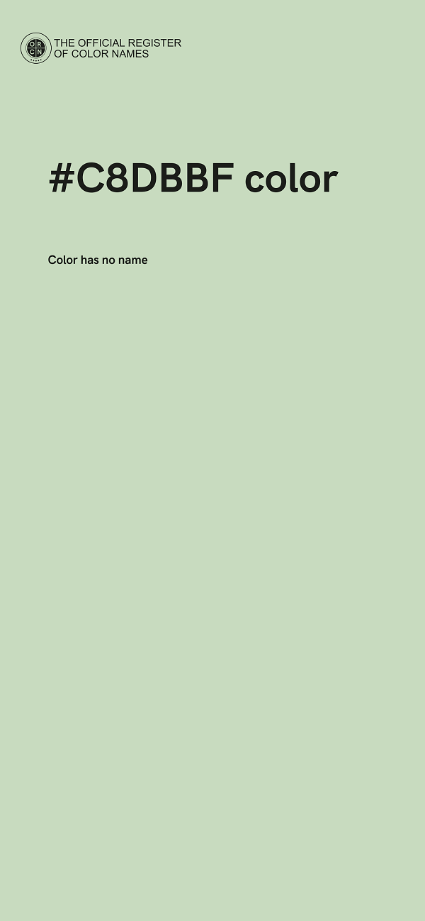 #C8DBBF color image