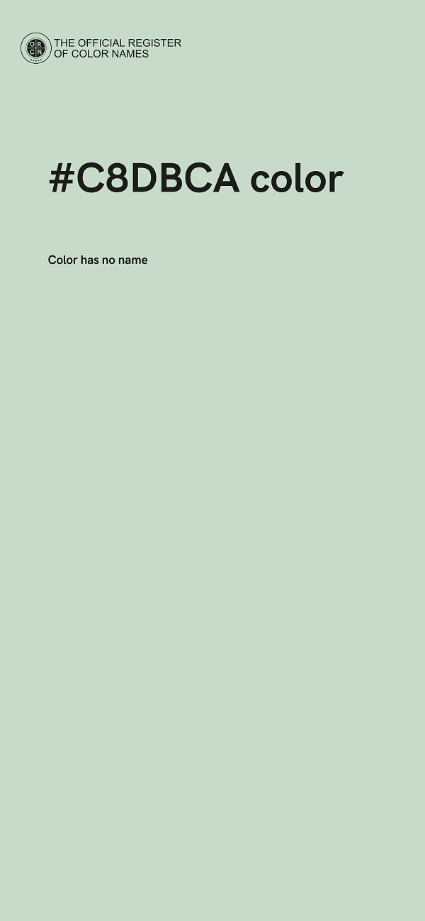 #C8DBCA color image