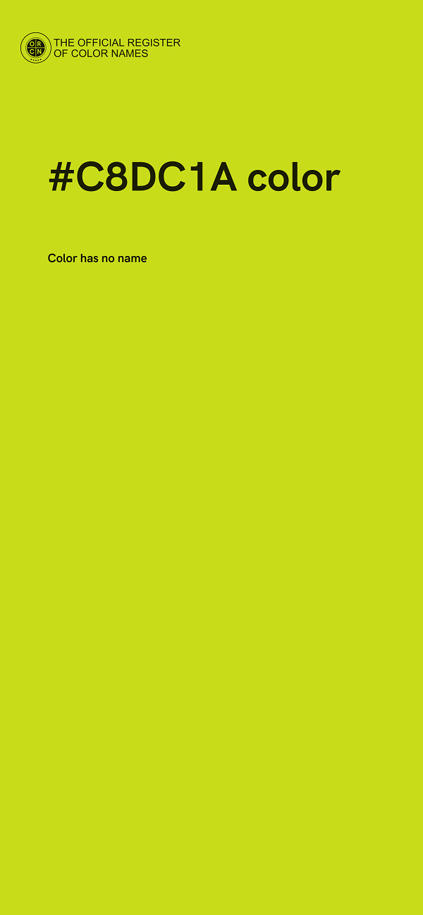 #C8DC1A color image