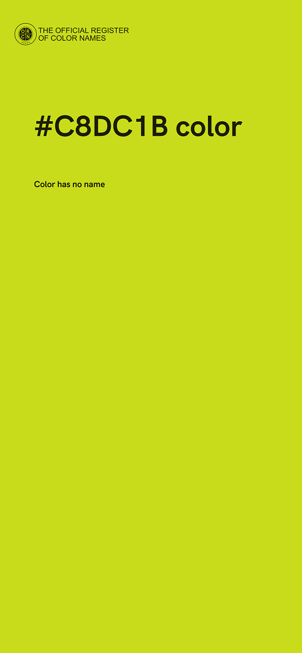 #C8DC1B color image