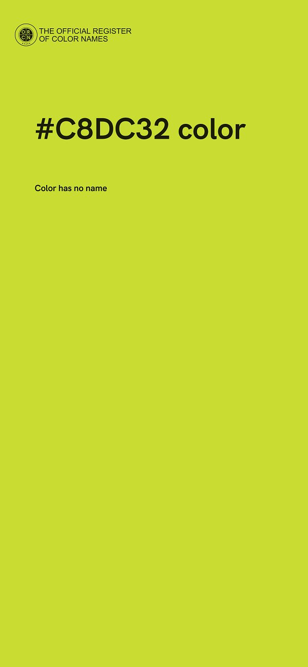 #C8DC32 color image