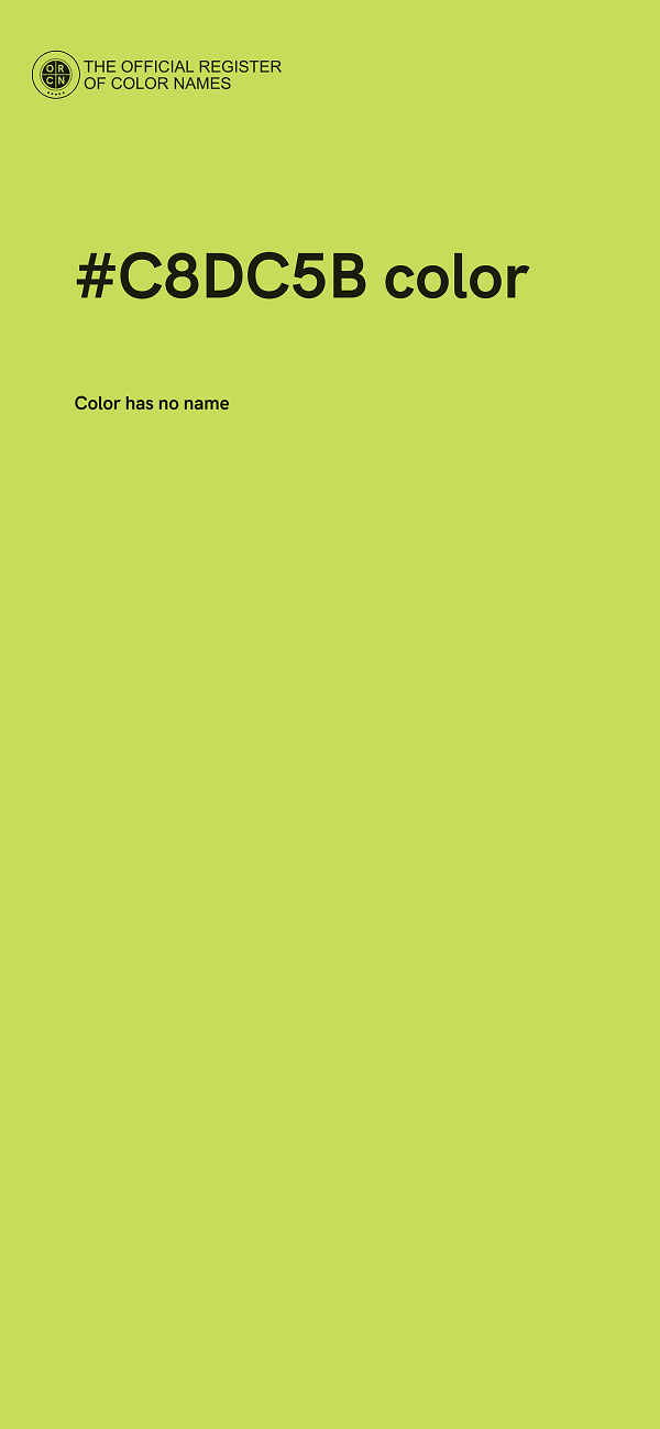 #C8DC5B color image