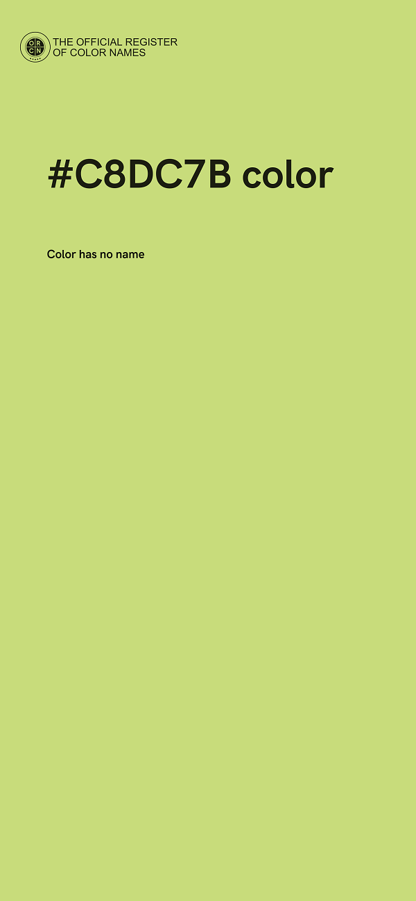 #C8DC7B color image