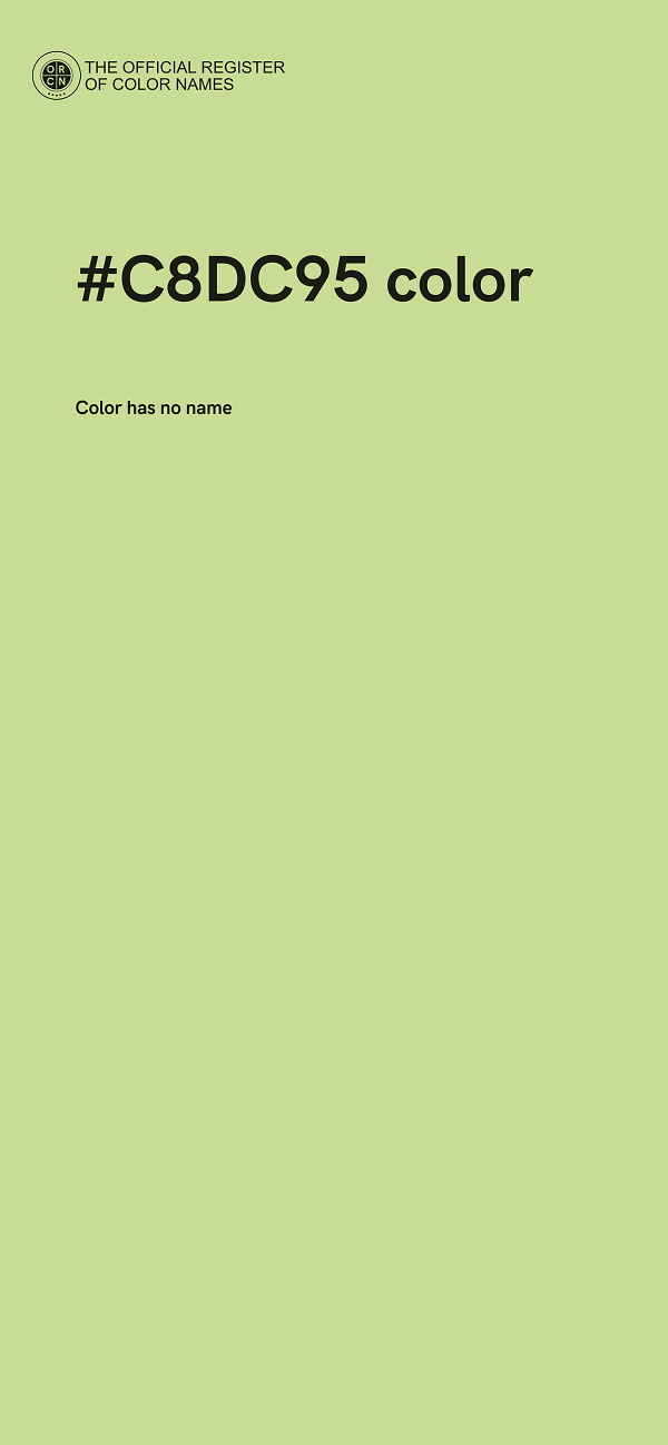 #C8DC95 color image
