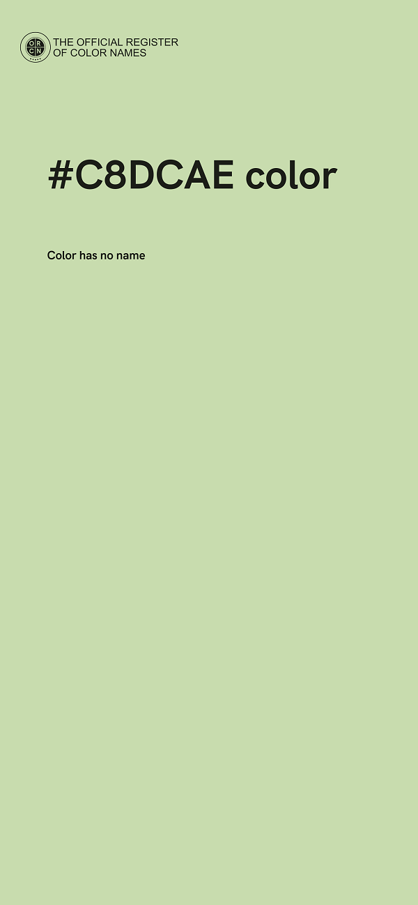 #C8DCAE color image