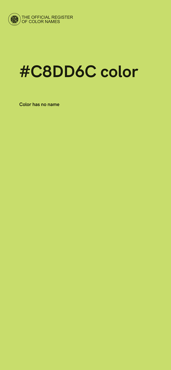 #C8DD6C color image