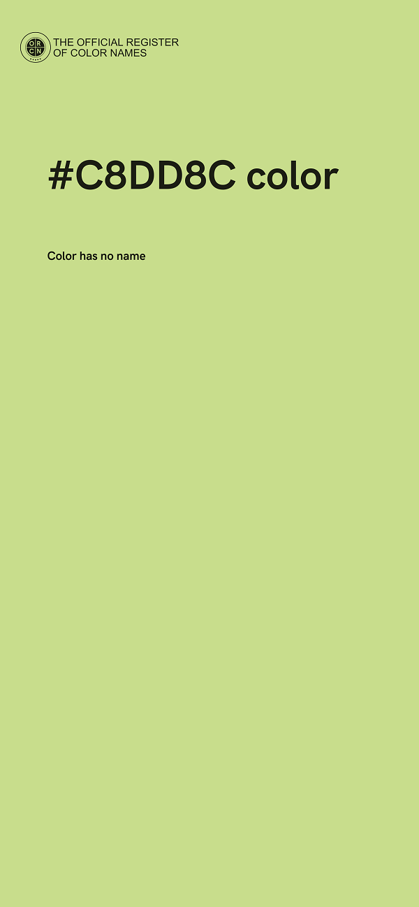 #C8DD8C color image