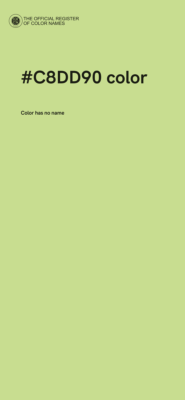 #C8DD90 color image