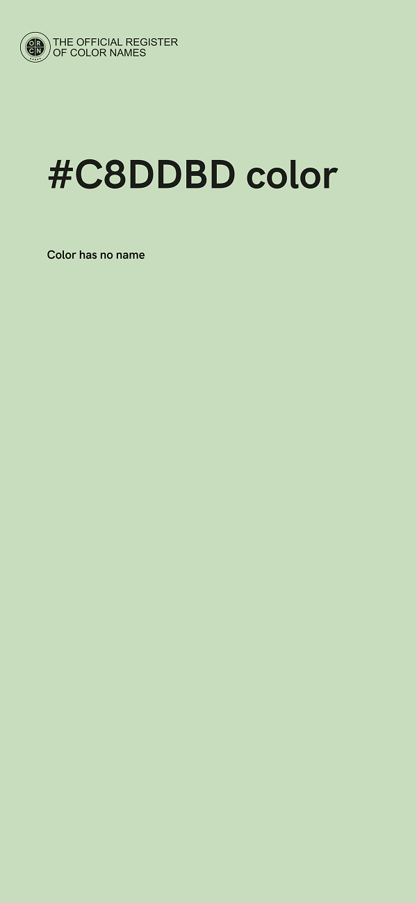 #C8DDBD color image
