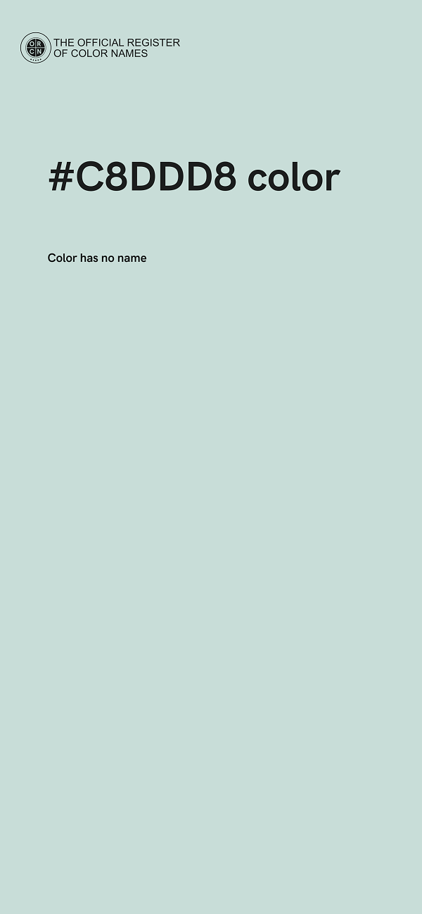 #C8DDD8 color image