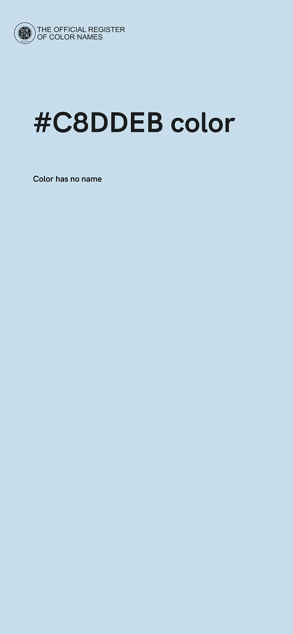 #C8DDEB color image