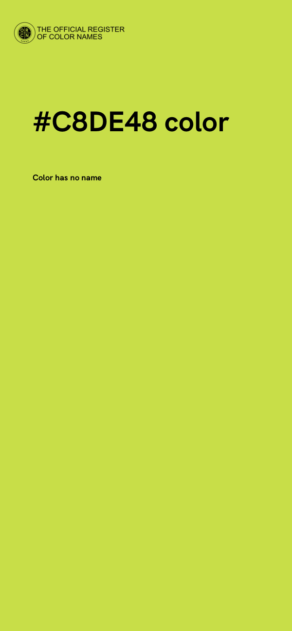 #C8DE48 color image
