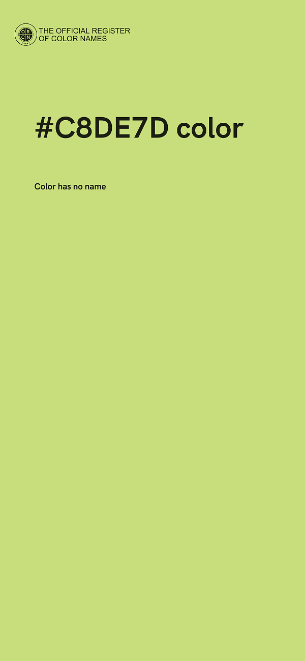 #C8DE7D color image