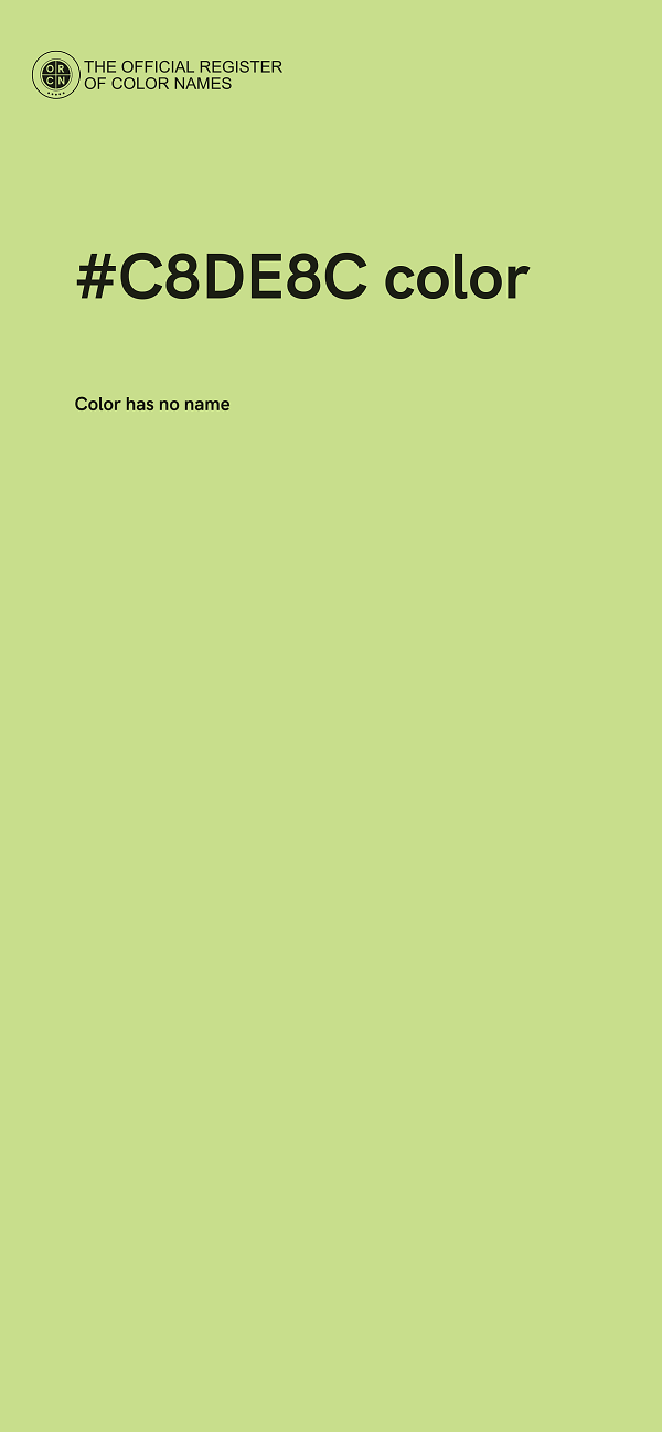 #C8DE8C color image