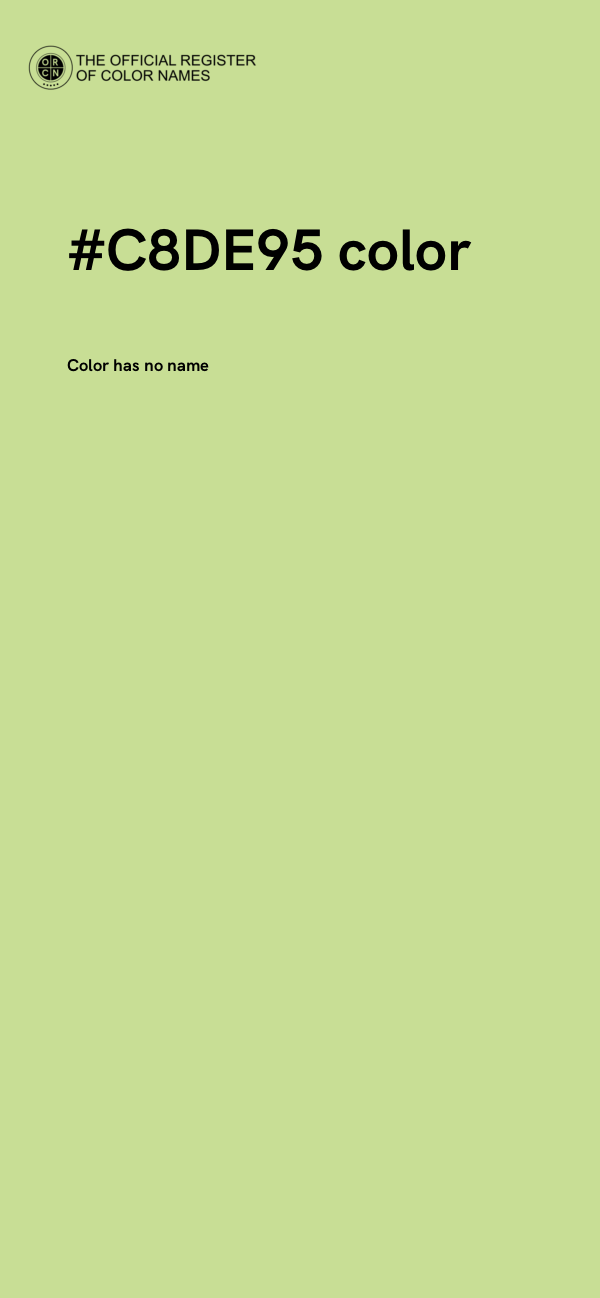 #C8DE95 color image