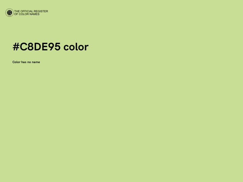 #C8DE95 color image