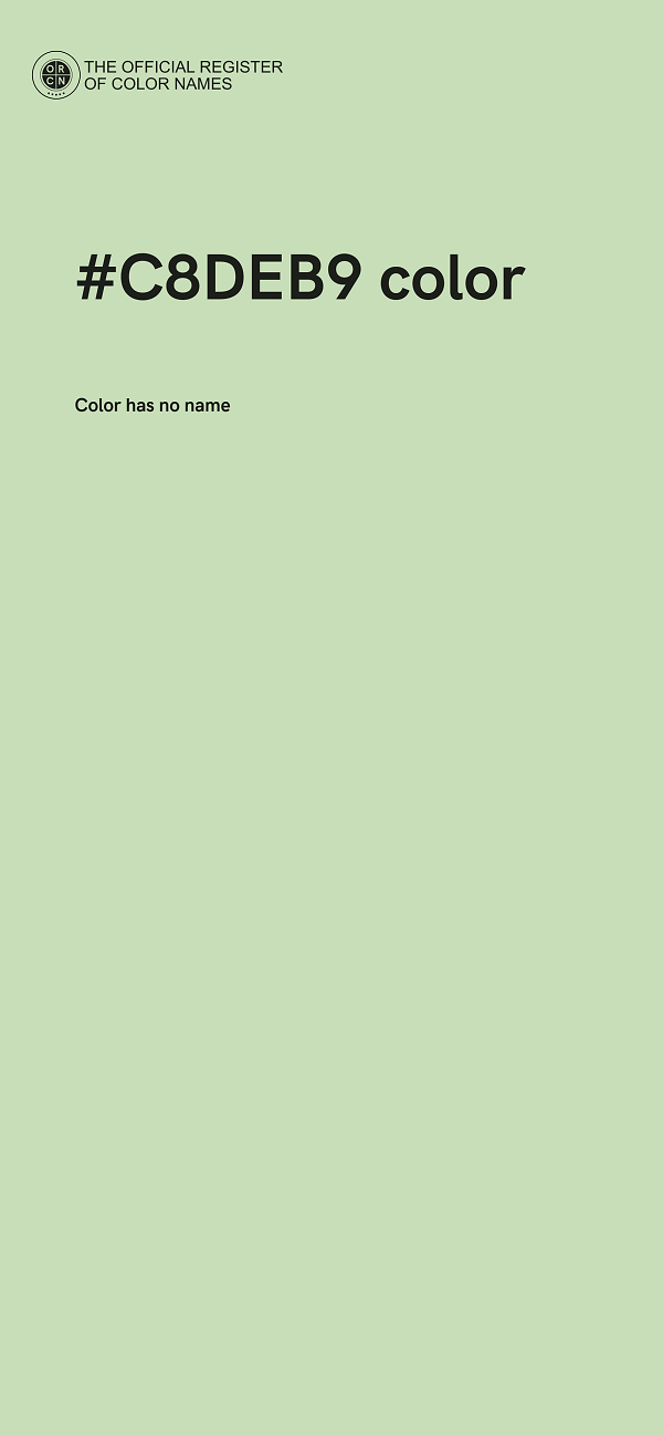 #C8DEB9 color image