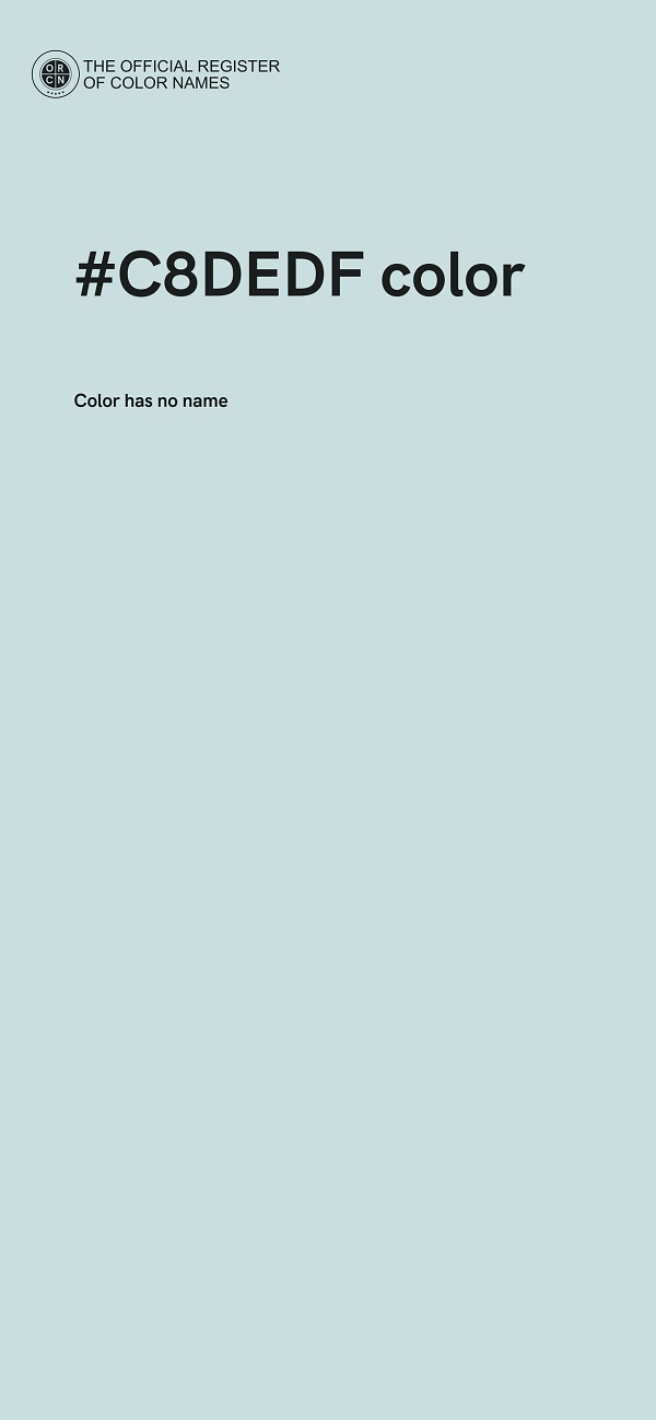 #C8DEDF color image