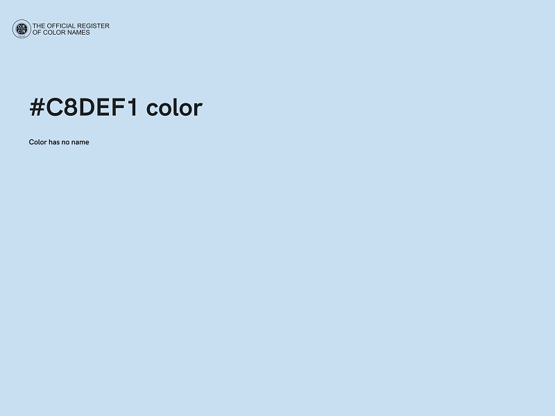 #C8DEF1 color image