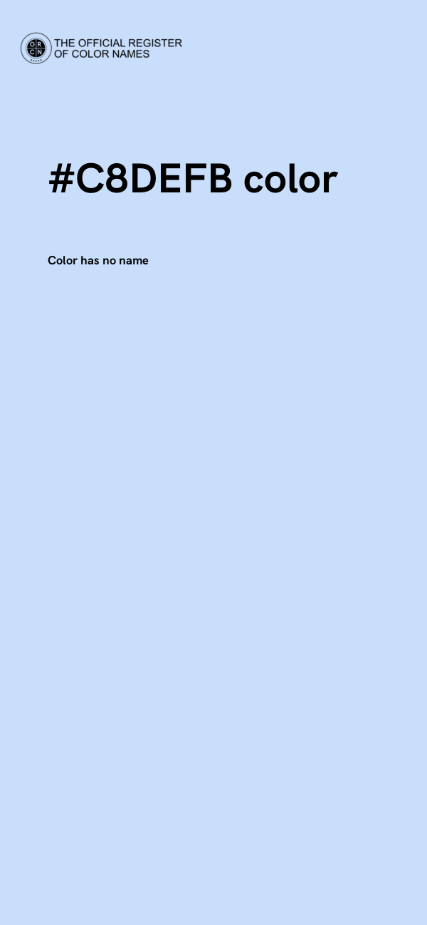 #C8DEFB color image
