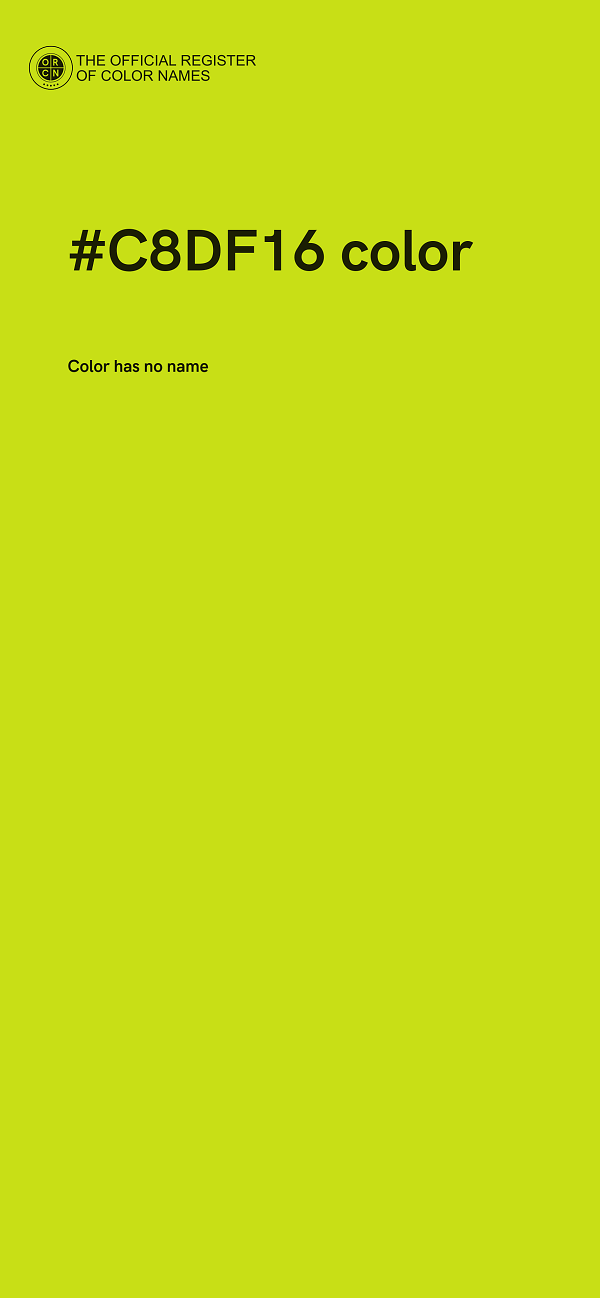 #C8DF16 color image