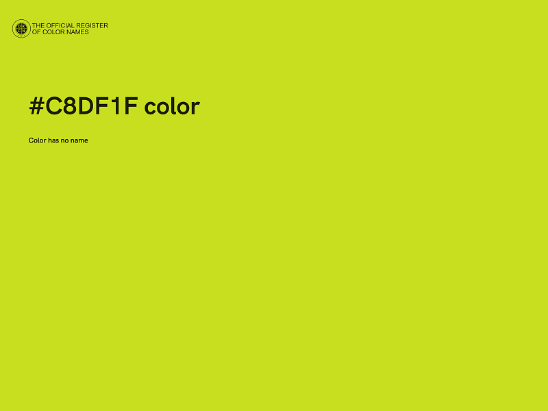 #C8DF1F color image