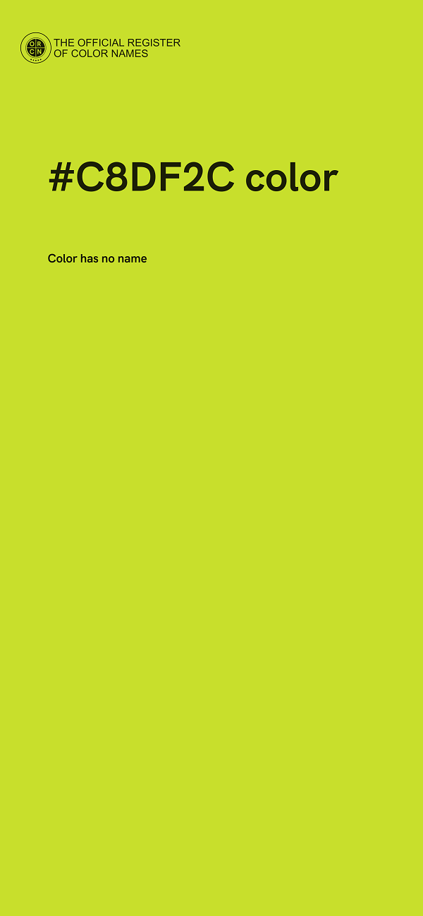 #C8DF2C color image