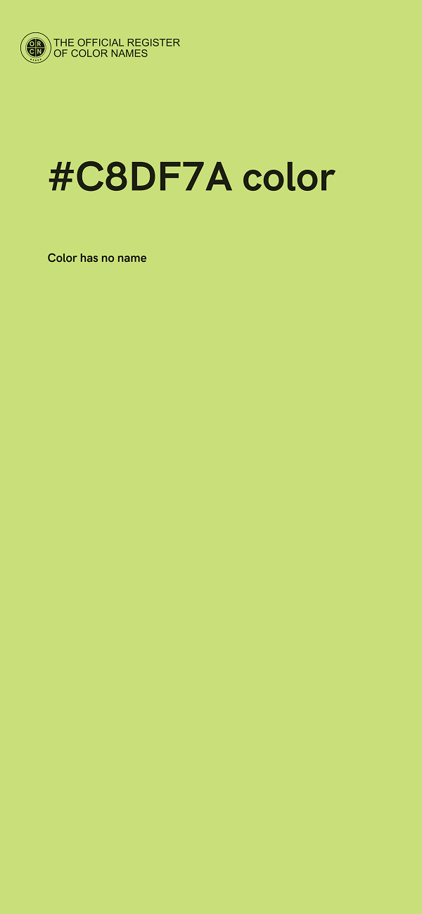 #C8DF7A color image