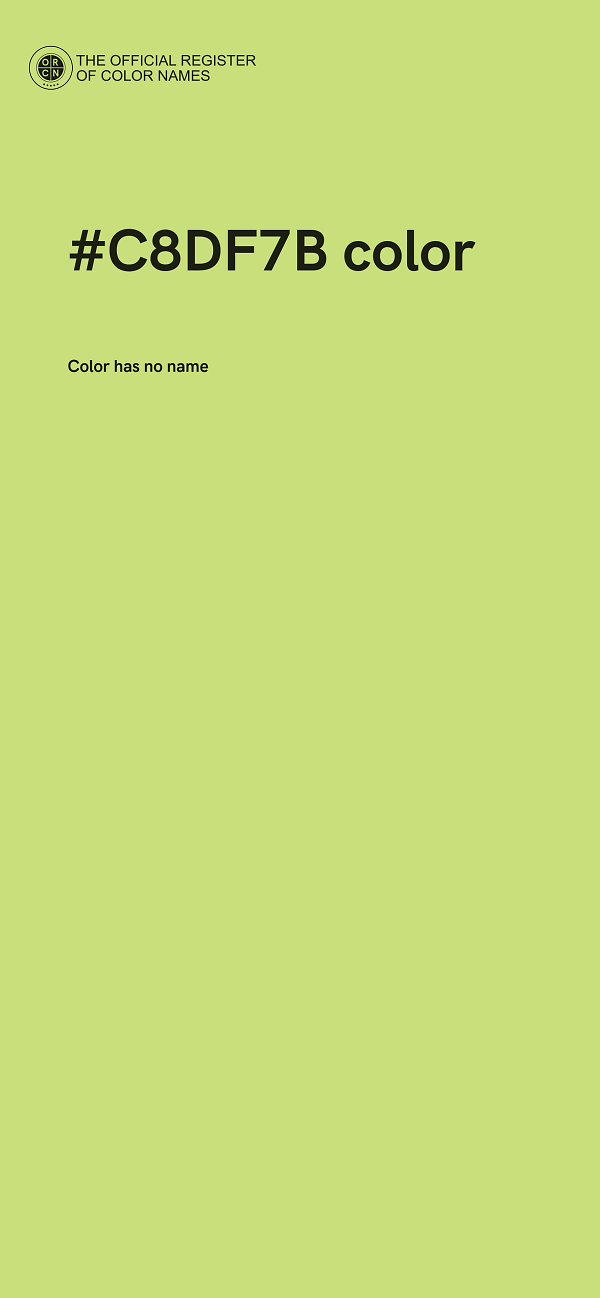 #C8DF7B color image