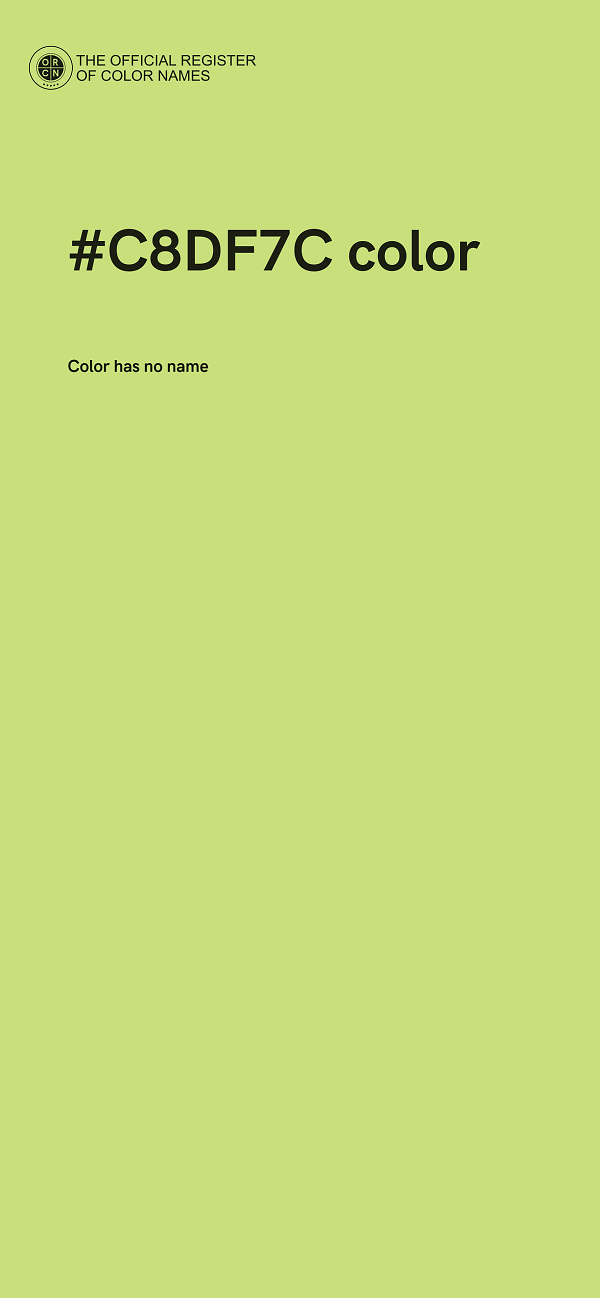 #C8DF7C color image