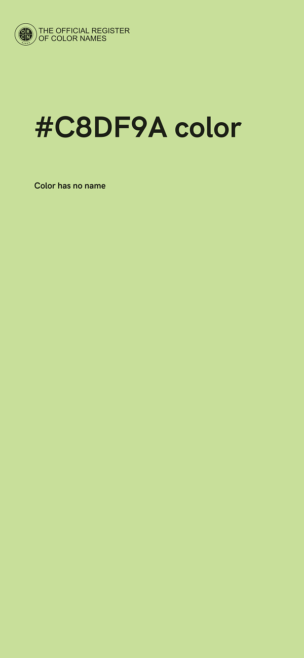 #C8DF9A color image