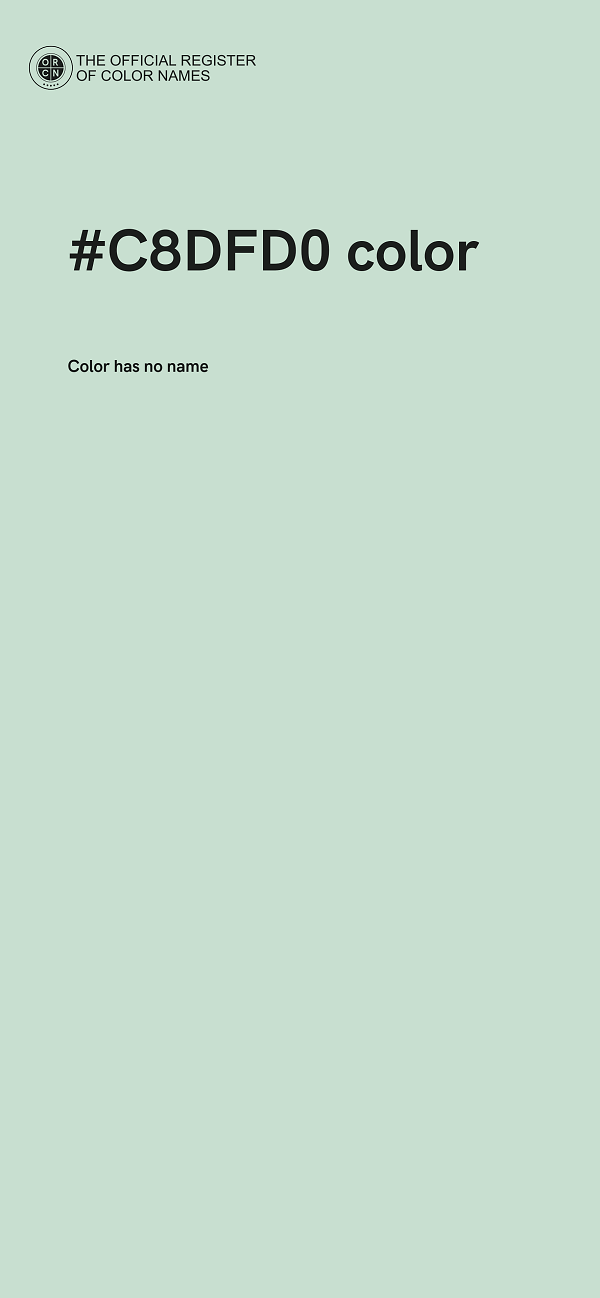 #C8DFD0 color image