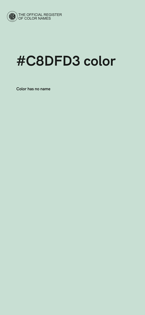#C8DFD3 color image