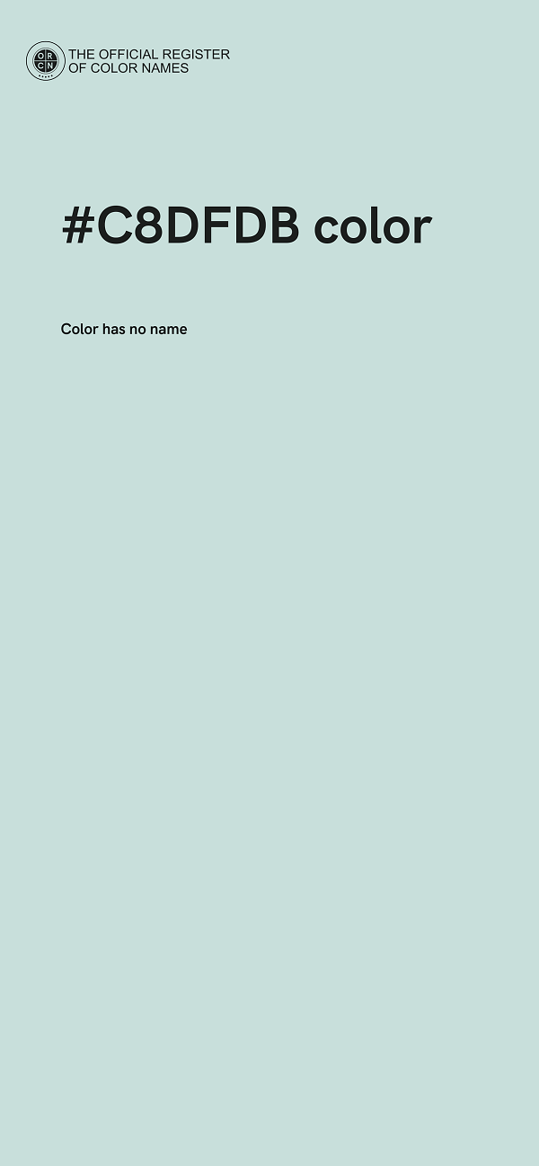 #C8DFDB color image