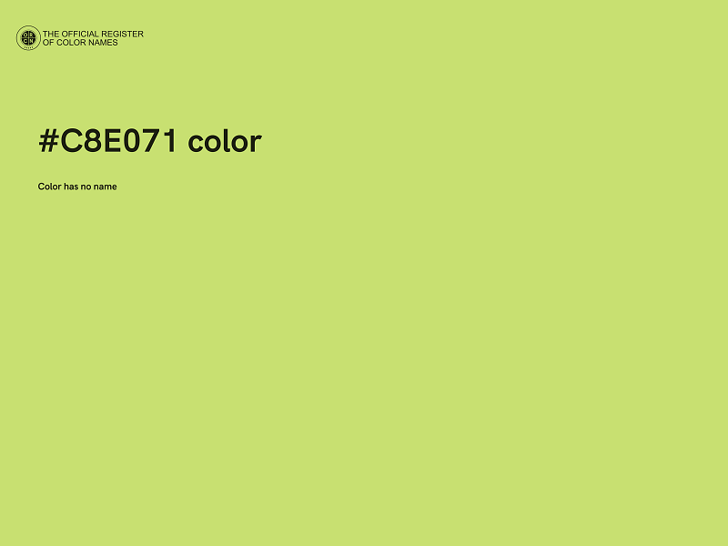 #C8E071 color image