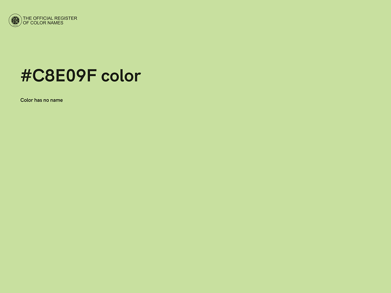 #C8E09F color image