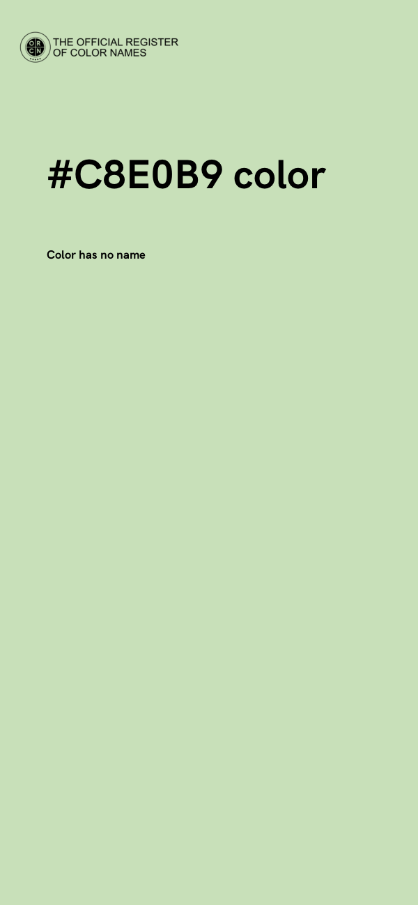 #C8E0B9 color image