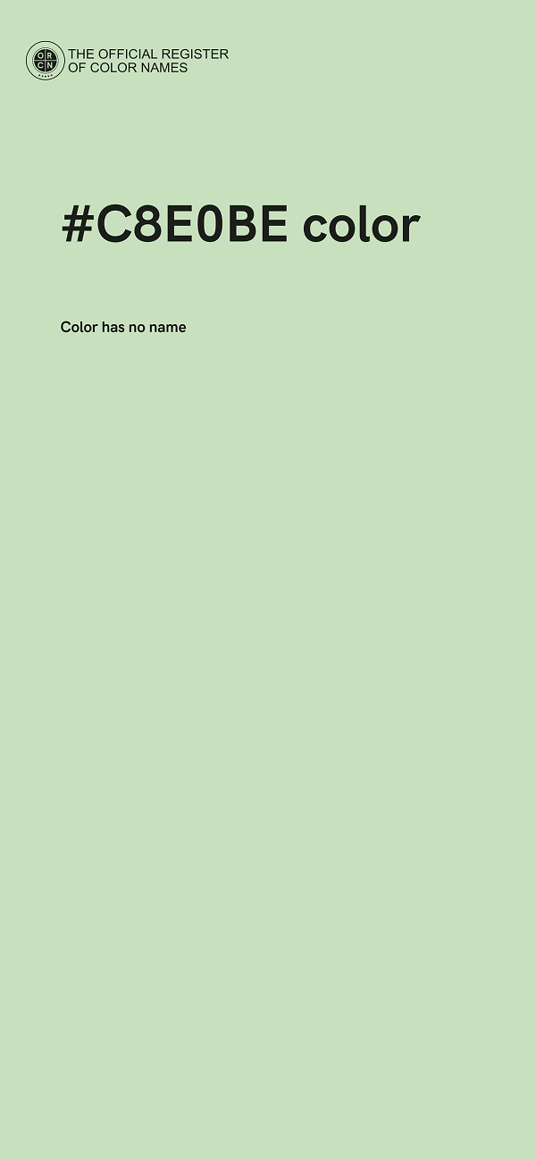 #C8E0BE color image