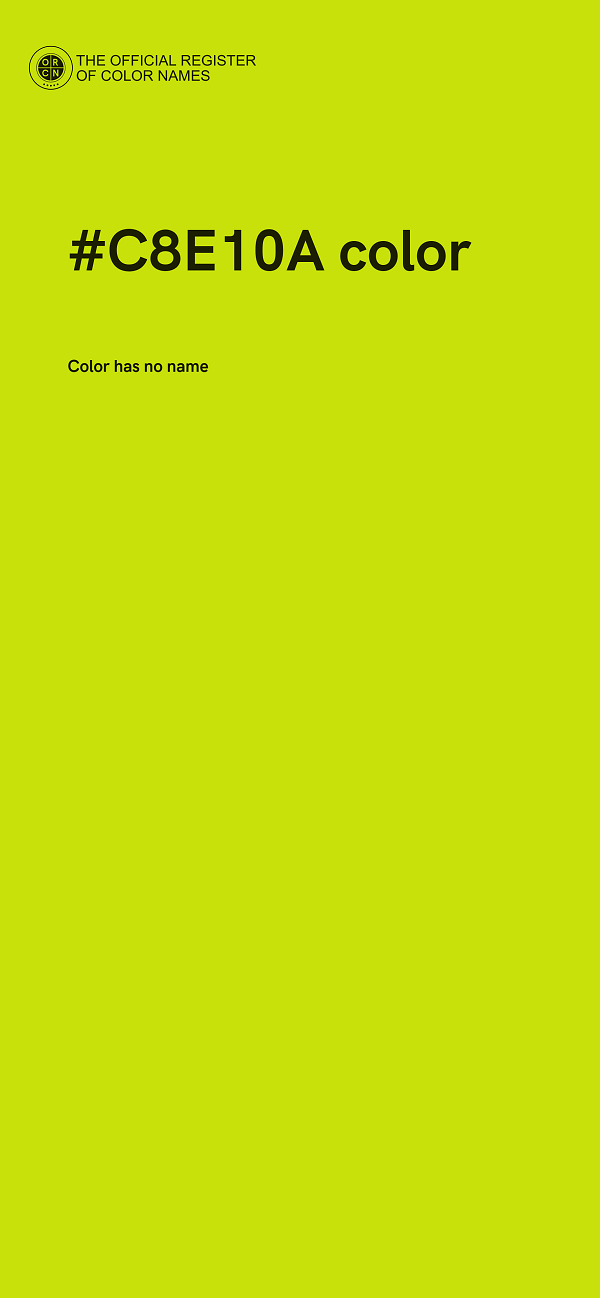 #C8E10A color image