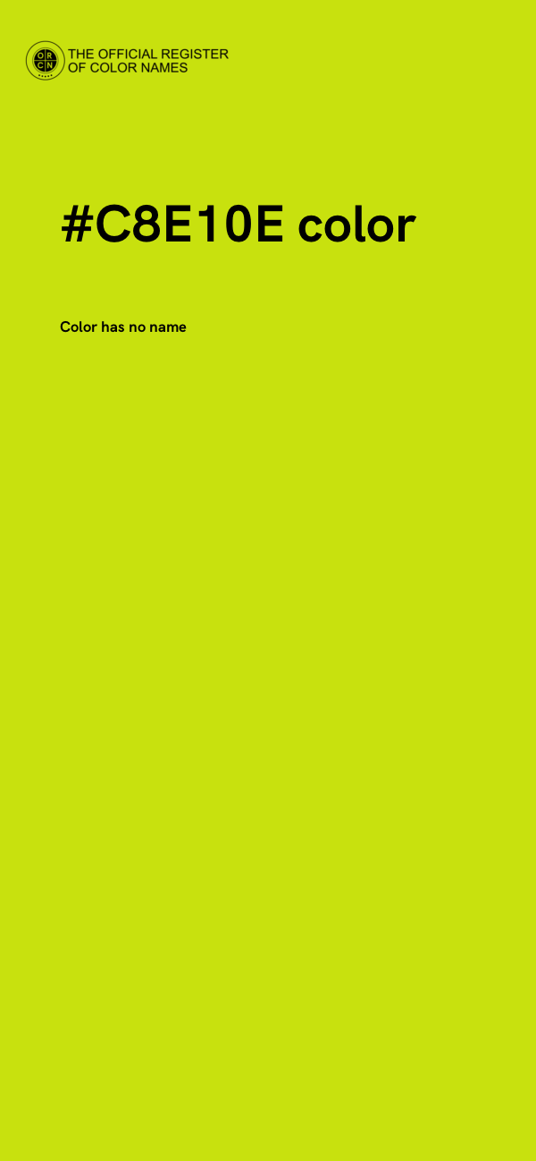 #C8E10E color image