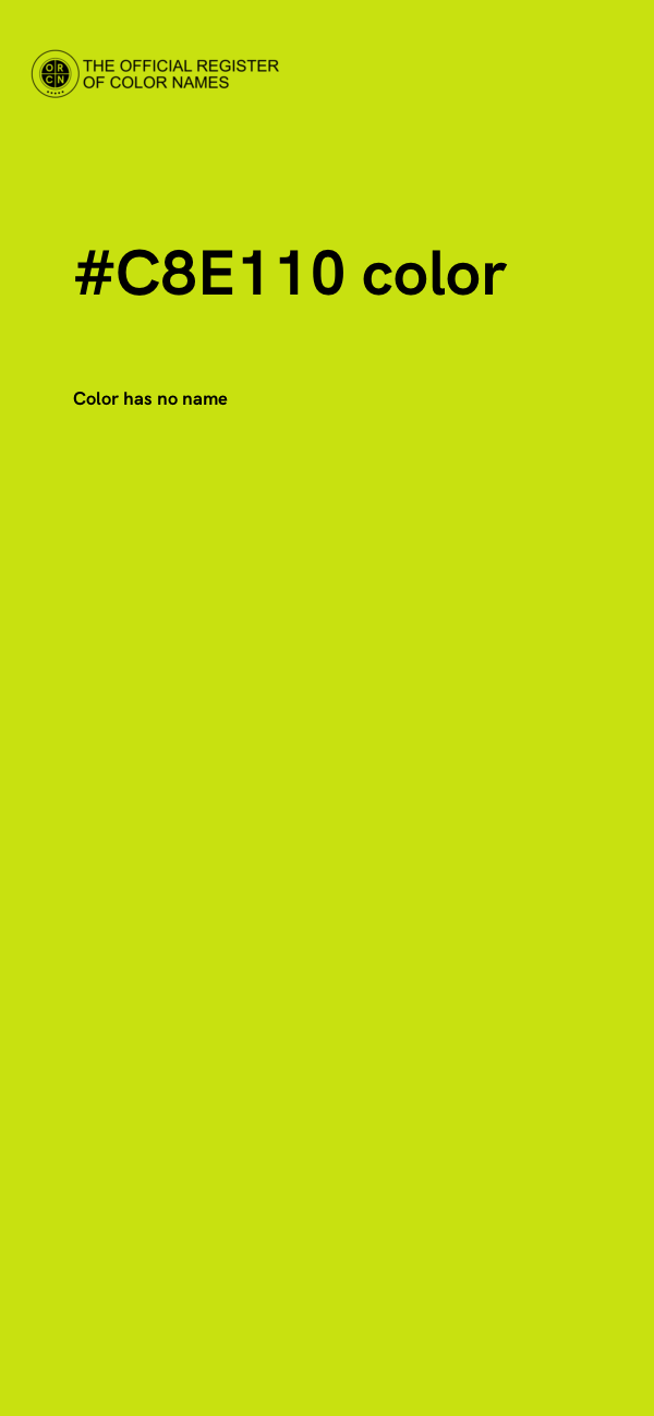 #C8E110 color image