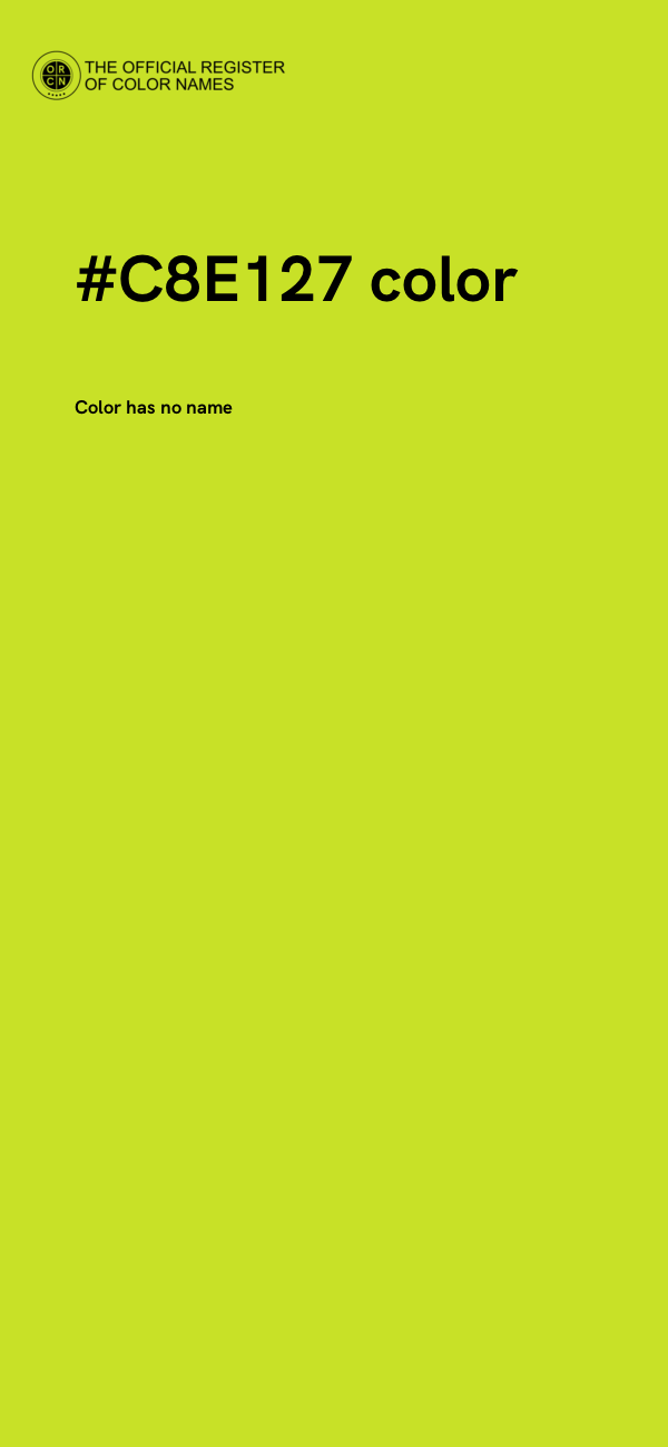 #C8E127 color image
