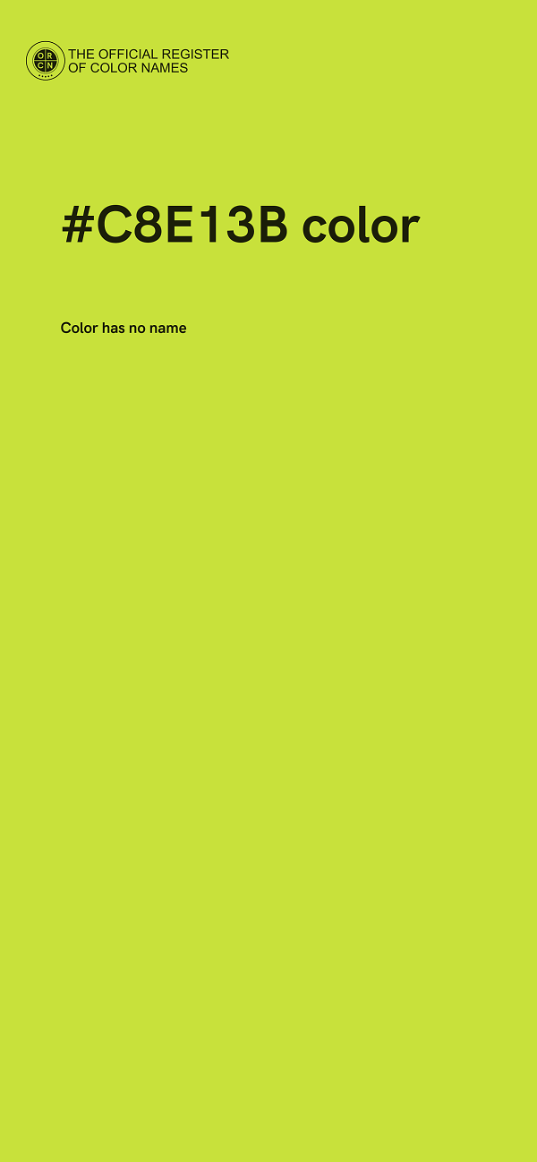 #C8E13B color image