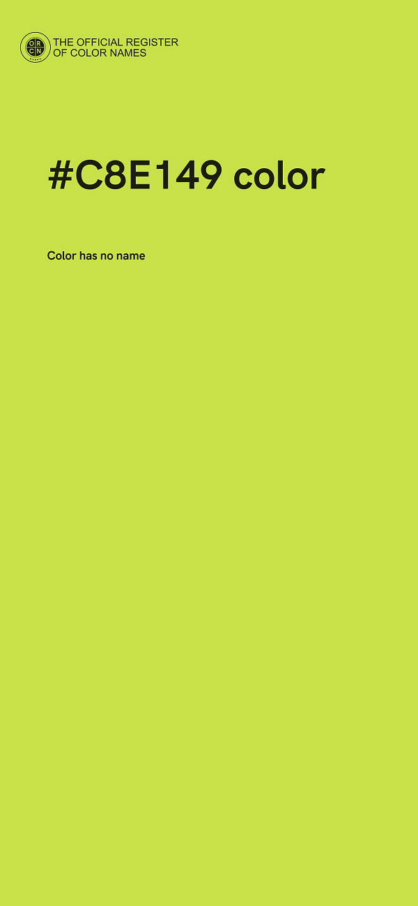 #C8E149 color image